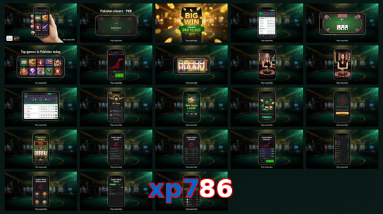 Main screen of Xp786 bet page for PK players