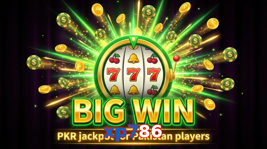 Big win animation on Xp786 slot game